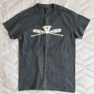 Gildan Charcoal Men's Tee with Graphic Design